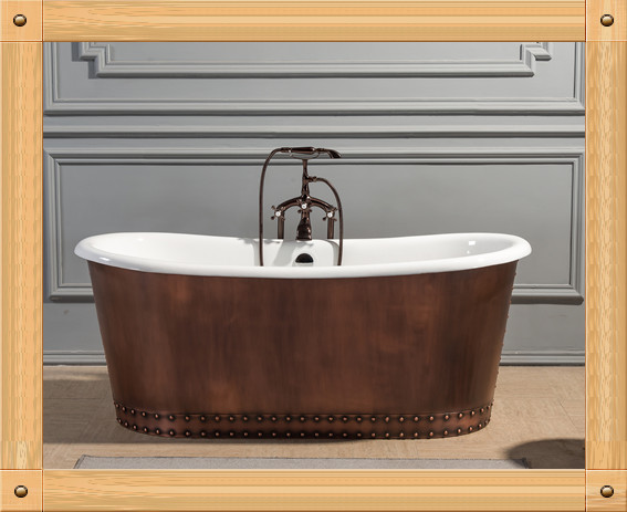 YS-1026铜裙边铸铁浴缸